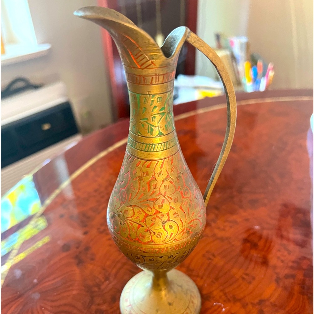 Made in India! Metal vase \ pitcher